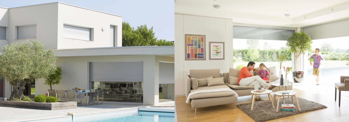 Volets roulants motorisés Somfy pour une commande à distance - Muller Stores